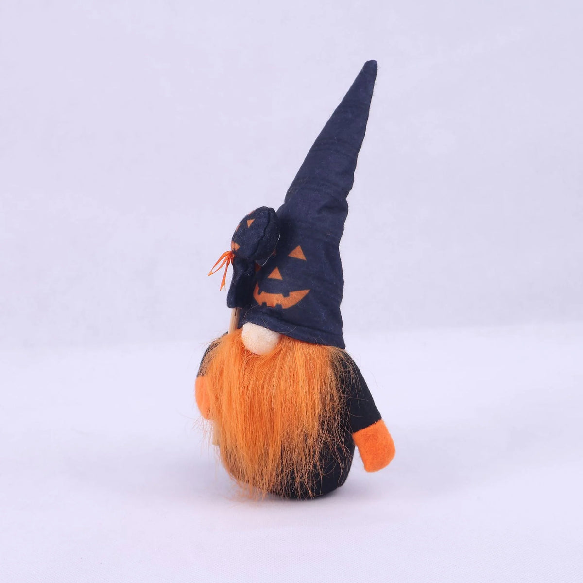 Halloween Figurine Witch Hat With Orange Beard
