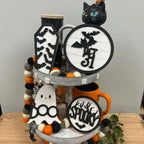Halloween Ghost Decor Set 3-Piece Indoor/Outdoor Durable