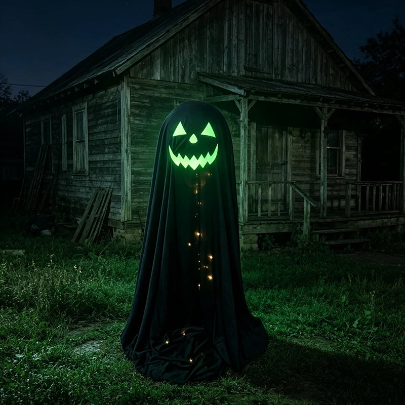 Halloween Ghost Decoration Glowing Eyes Weather-Resistant Indoor & Outdoor