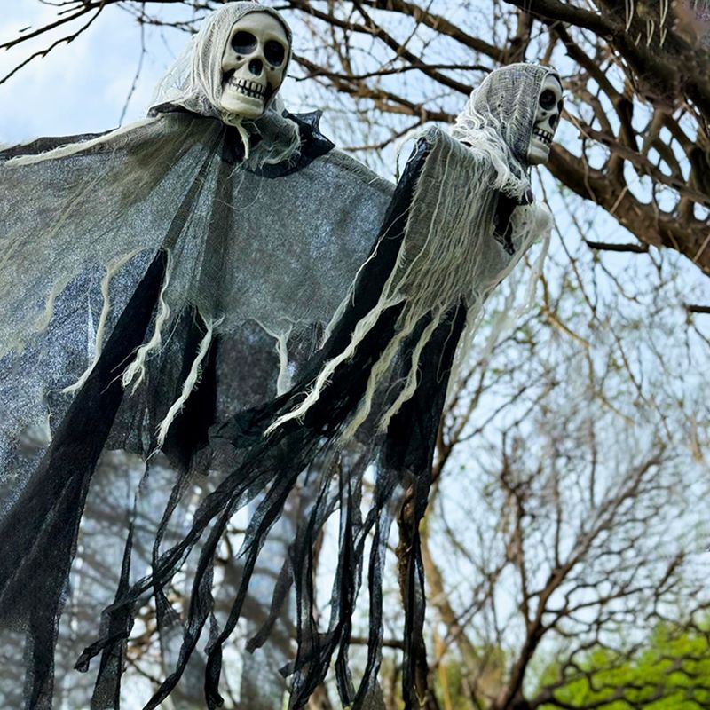 Halloween Ghost Decoration Hanging LED-Lit Indoor & Outdoor