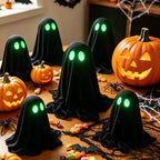 Halloween Ghost Decoration LED Glowing Eyes Weather-Resistant Fabric