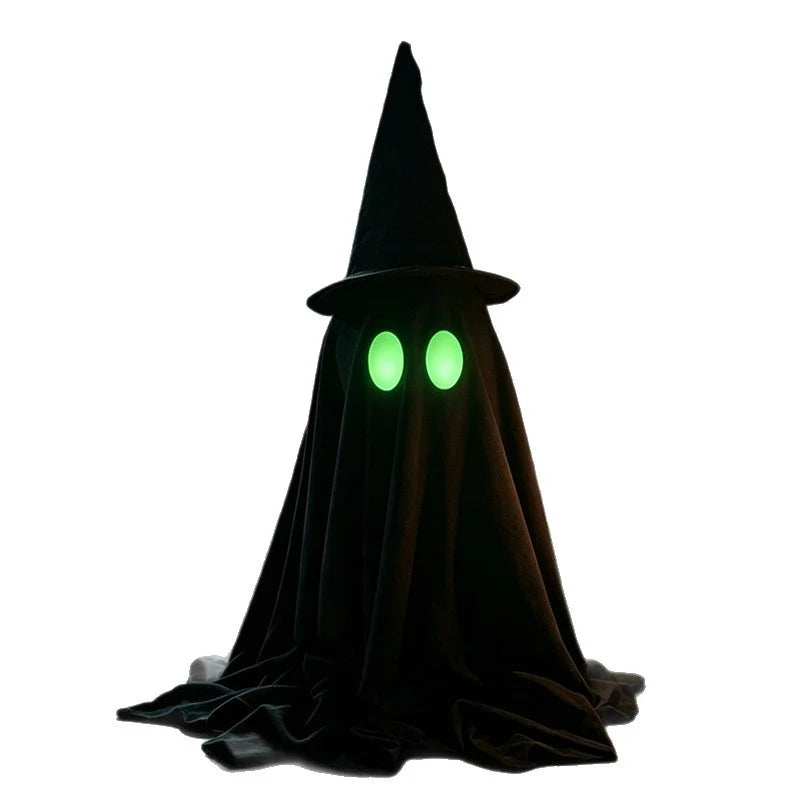 Halloween Ghost Decoration LED Glowing Eyes Weather-Resistant Fabric