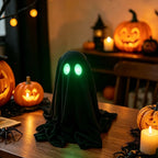 Halloween Ghost Decoration LED Glowing Eyes Weatherproof Fabric Plug-In