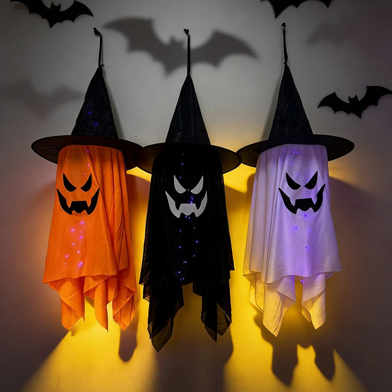 Halloween Ghost Decoration LED Lighted Hanging 39 Inch Weatherproof