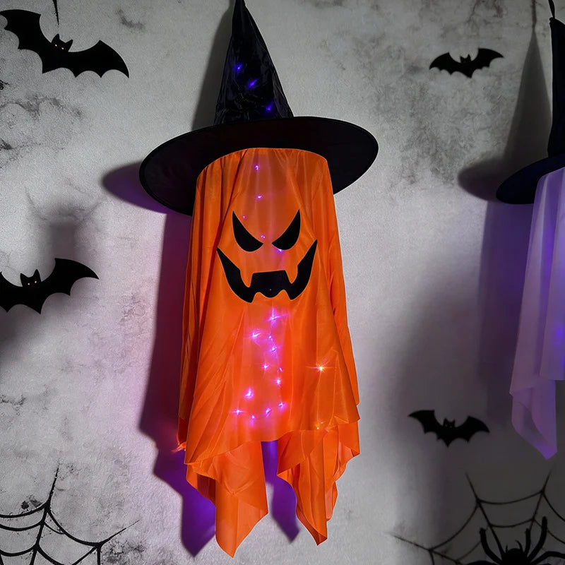 Halloween Ghost Decoration LED Lighted Hanging 39 Inch Weatherproof
