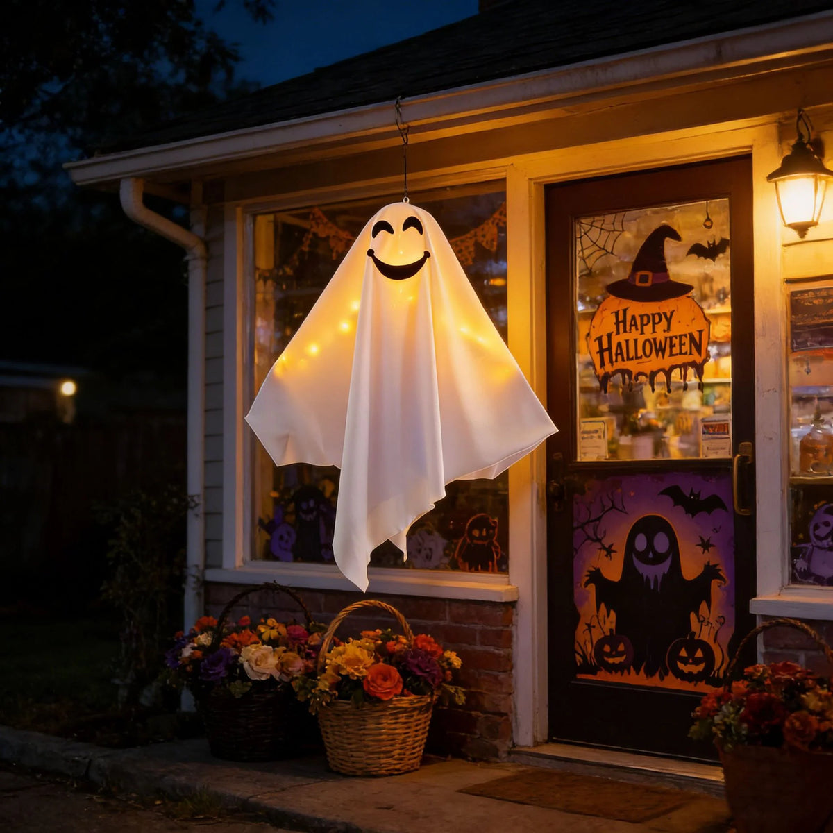 Halloween Ghost Decoration LED-Lit Weatherproof Indoor & Outdoor