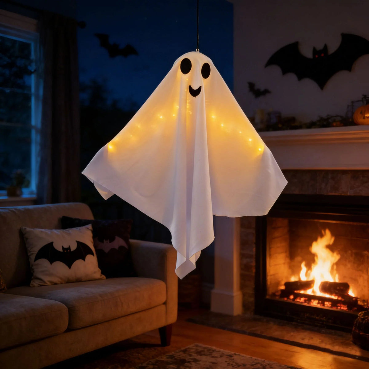 Halloween Ghost Decoration LED-Lit Weatherproof Indoor & Outdoor