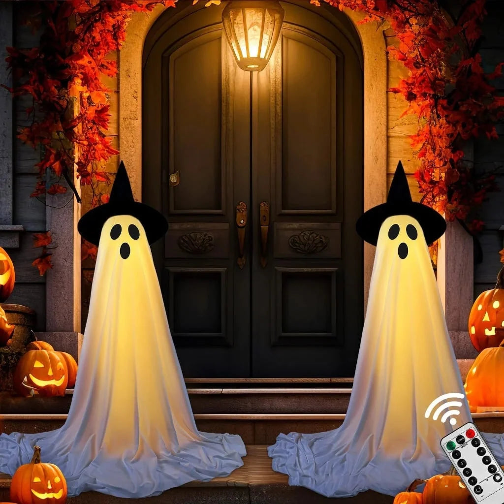 Halloween Ghost Decoration LED Remote-Controlled Weatherproof 34 Inch