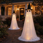 Halloween Ghost Decoration Warm White LED & Weighted Base