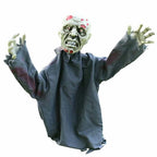 Halloween Ghost Sound-Activated Swaying Red Eyes & Audio
