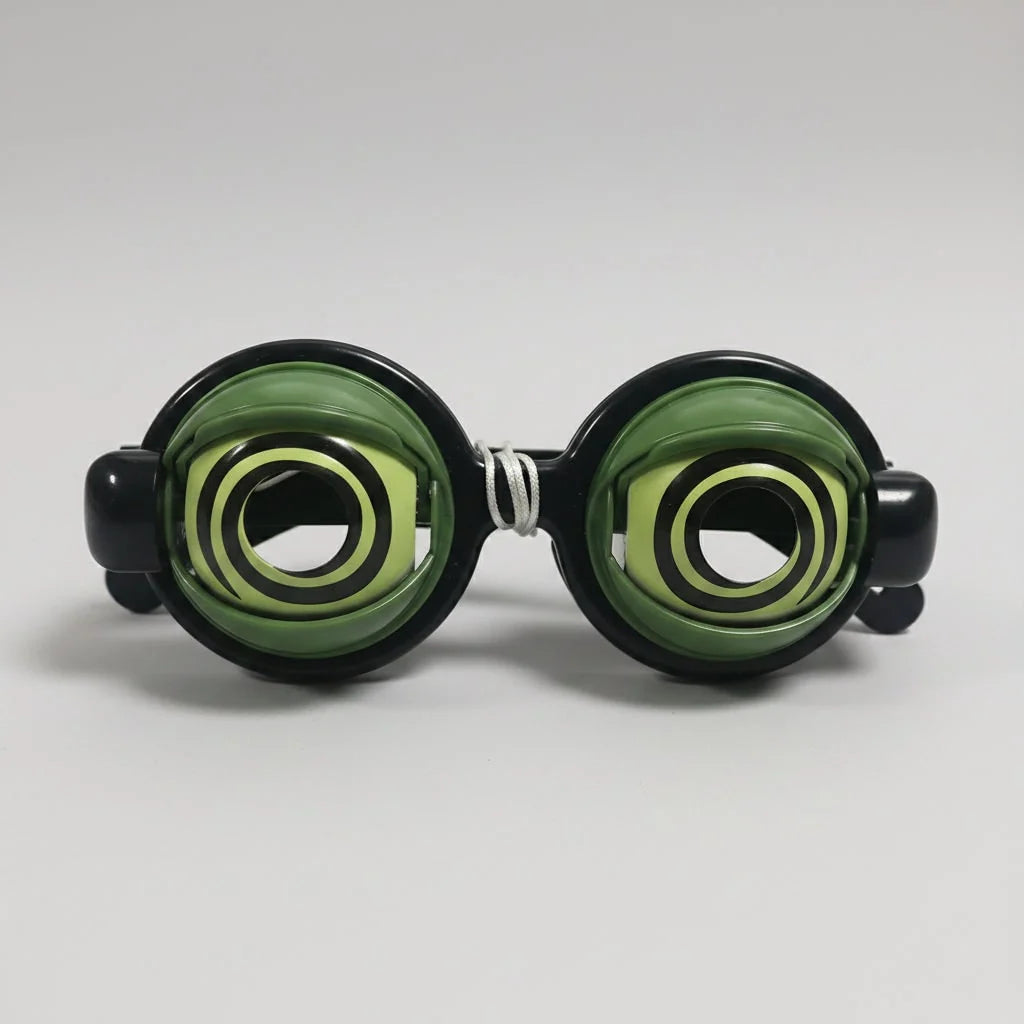 Halloween Glasses String-Controlled Blinking Spiral & Heart Eyes