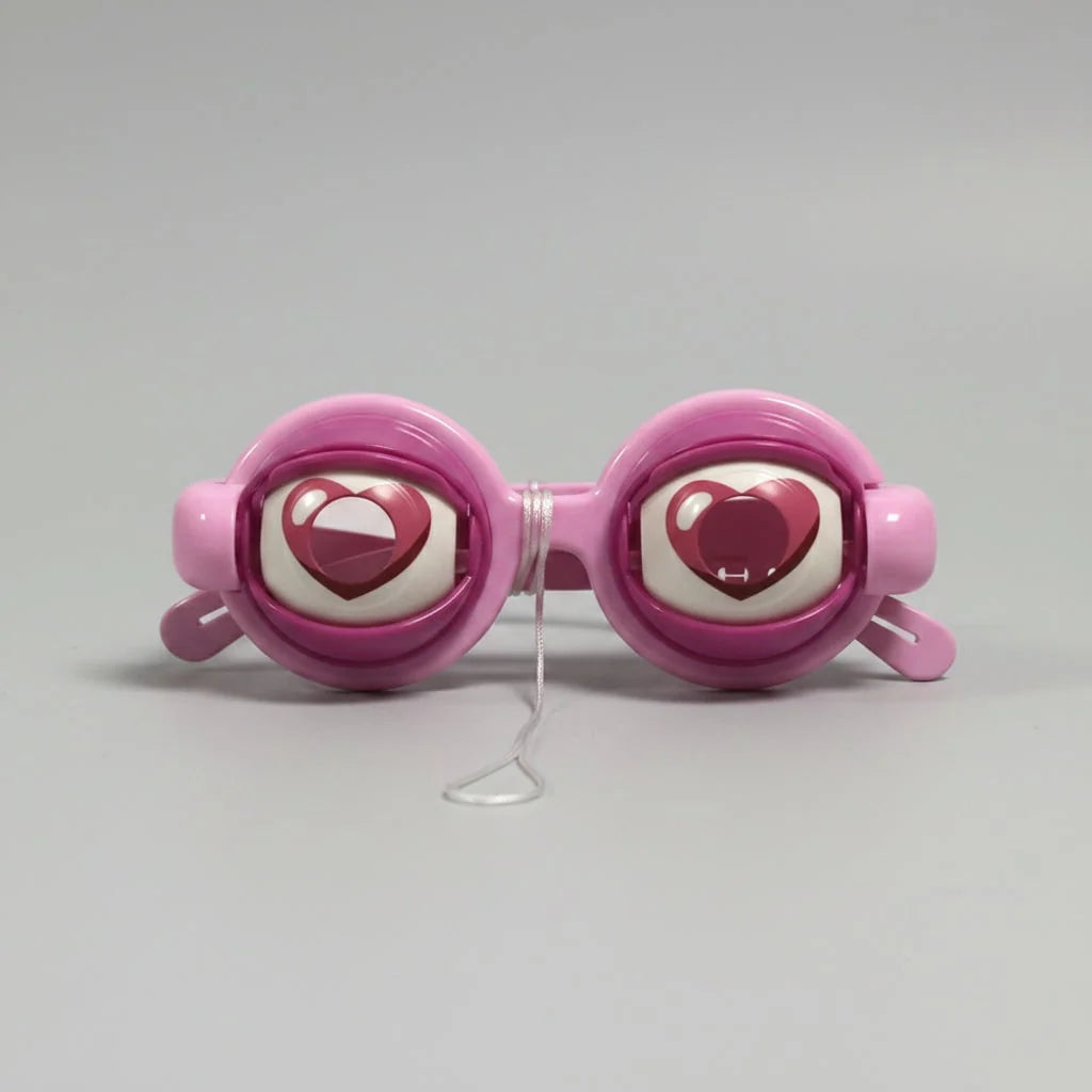 Halloween Glasses String-Controlled Blinking Spiral & Heart Eyes