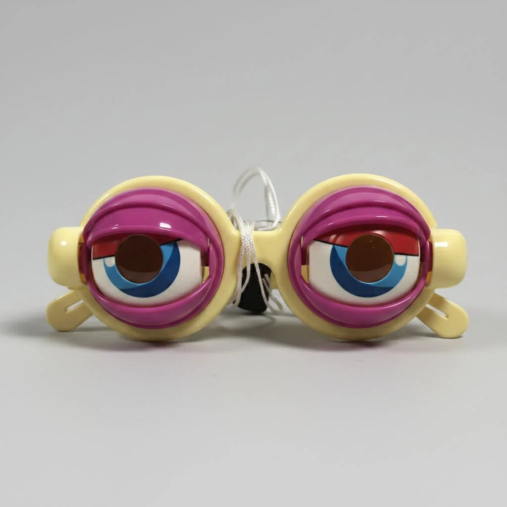Halloween Glasses String-Controlled Blinking Spiral & Heart Eyes