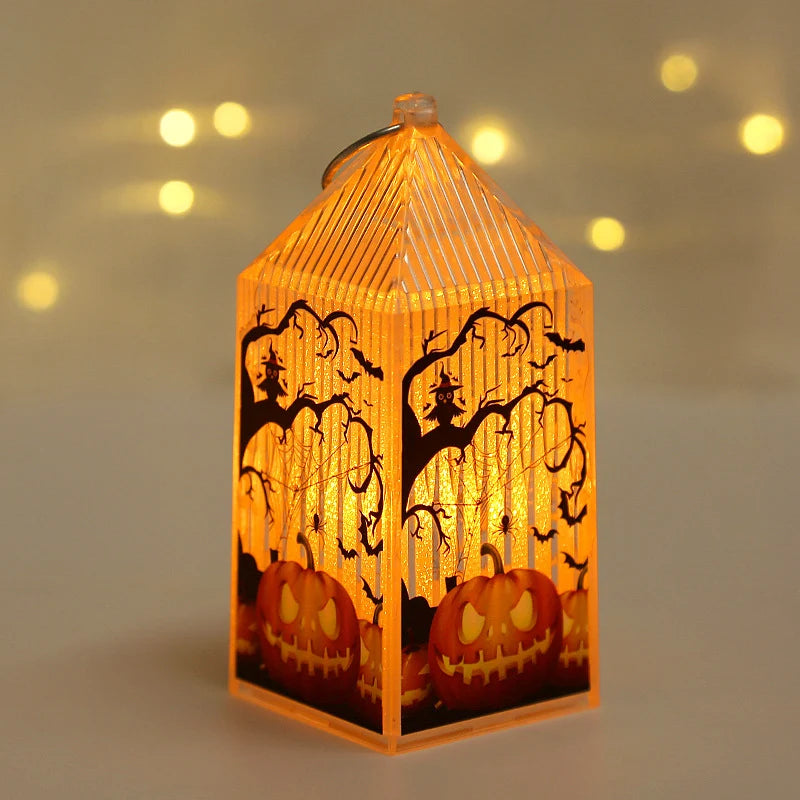Halloween Lantern Integrated LED Warm Glow Durable Plastic