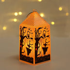 Halloween Lantern Integrated LED Warm Glow Durable Plastic