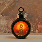 Halloween Lantern Intricate Cutout Energy-Saving LED Indoor & Outdoor