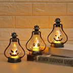 Halloween Lantern Jack-O'-Lantern Glass & Metal