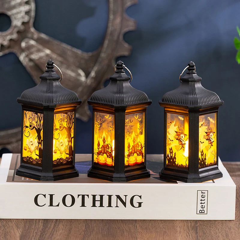 Halloween Lantern LED Flameless Portable Indoor & Outdoor