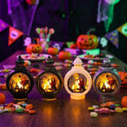 Halloween Lantern LED Spooky Silhouette Indoor Outdoor