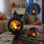 Halloween Lantern LED Spooky Silhouette Indoor Outdoor