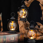 Halloween Lantern Metal & Glass Indoor Outdoor