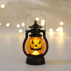 Halloween Lantern Pumpkin Design Soft Glow Durable Plastic