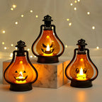 Halloween Lantern Pumpkin Face LED Battery-Powered