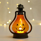 Halloween Lantern Pumpkin Face LED Battery-Powered