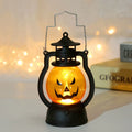 Halloween Lantern Pumpkin Motif LED Sturdy Metal