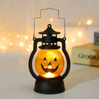 Halloween Lantern Pumpkin Motif LED Sturdy Metal