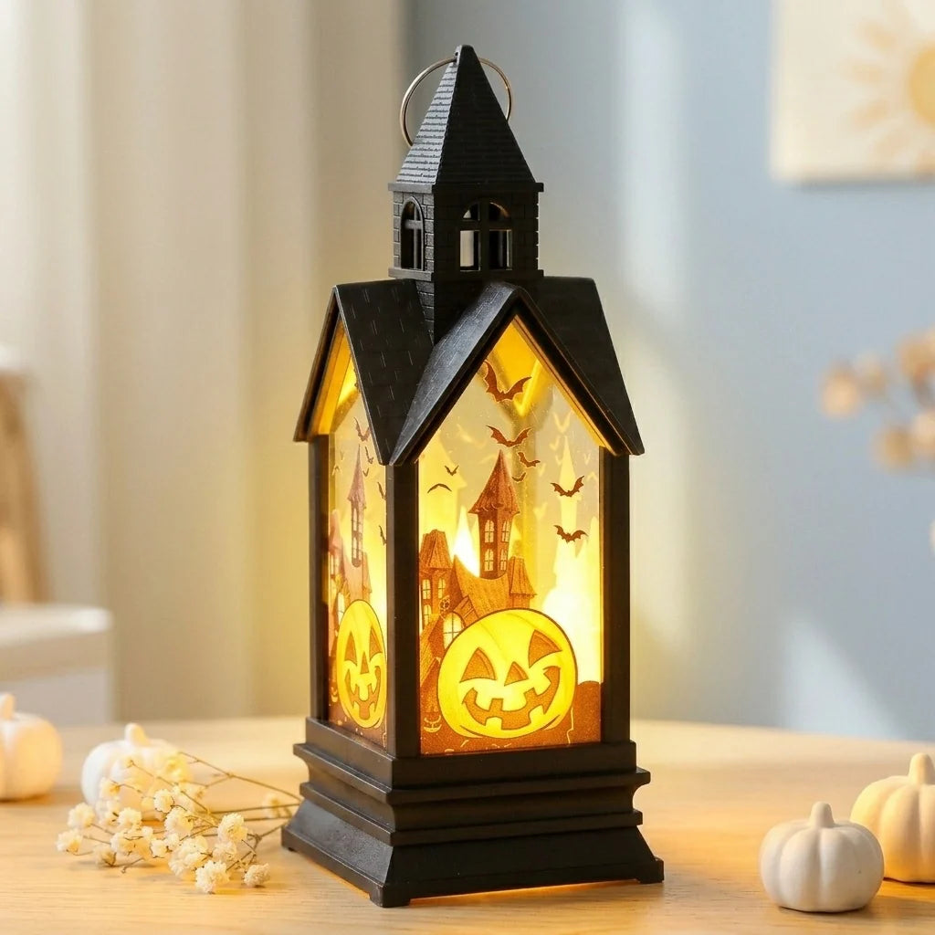 Halloween Lantern Pumpkin-Shaped Tealight & LED Compatible