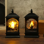 Halloween Lantern Skeleton Motif Warm White Light