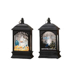 Halloween Lantern Skeleton Motif Warm White Light