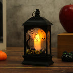 Halloween Lantern Skeleton Motif Warm White Light
