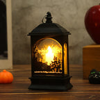 Halloween Lantern Skeleton Motif Warm White Light