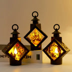 Halloween Lantern Spooky Castle & Pumpkin LED Indoor Outdoor
