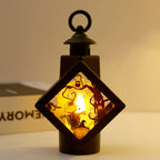 Halloween Lantern Spooky Castle & Pumpkin LED Indoor Outdoor