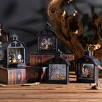 Halloween Lantern Spooky Cutout LED Light
