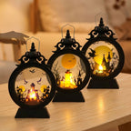 Halloween Lantern Warm LED Silhouette Battery or USB