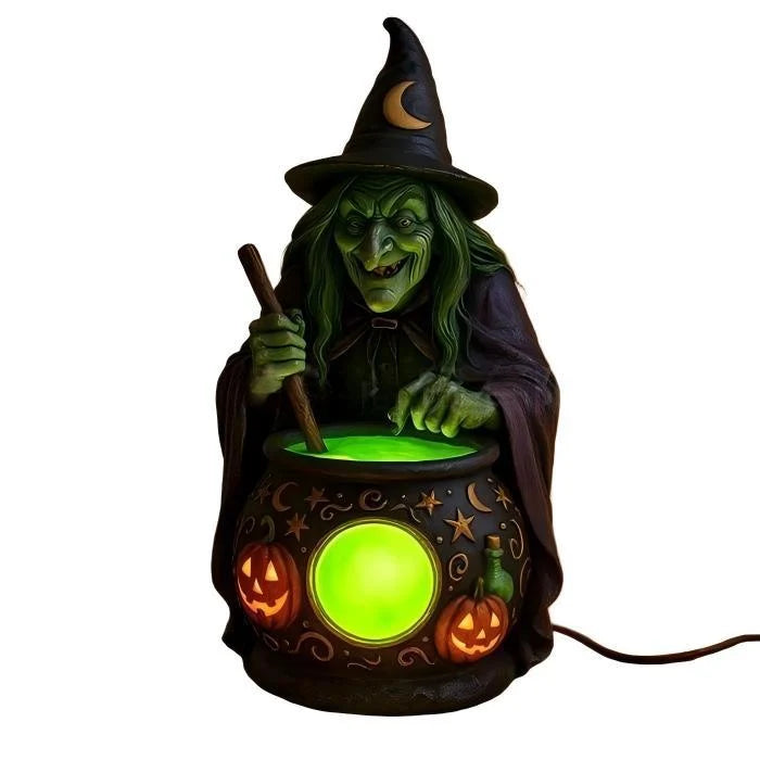 Halloween Lantern Witch Figure Indoor & Outdoor Weather Resistant