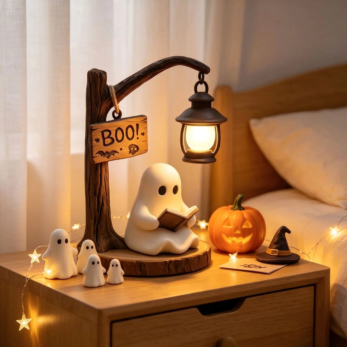 Halloween Lantern Witch Figurine Lighted Weather-Resistant