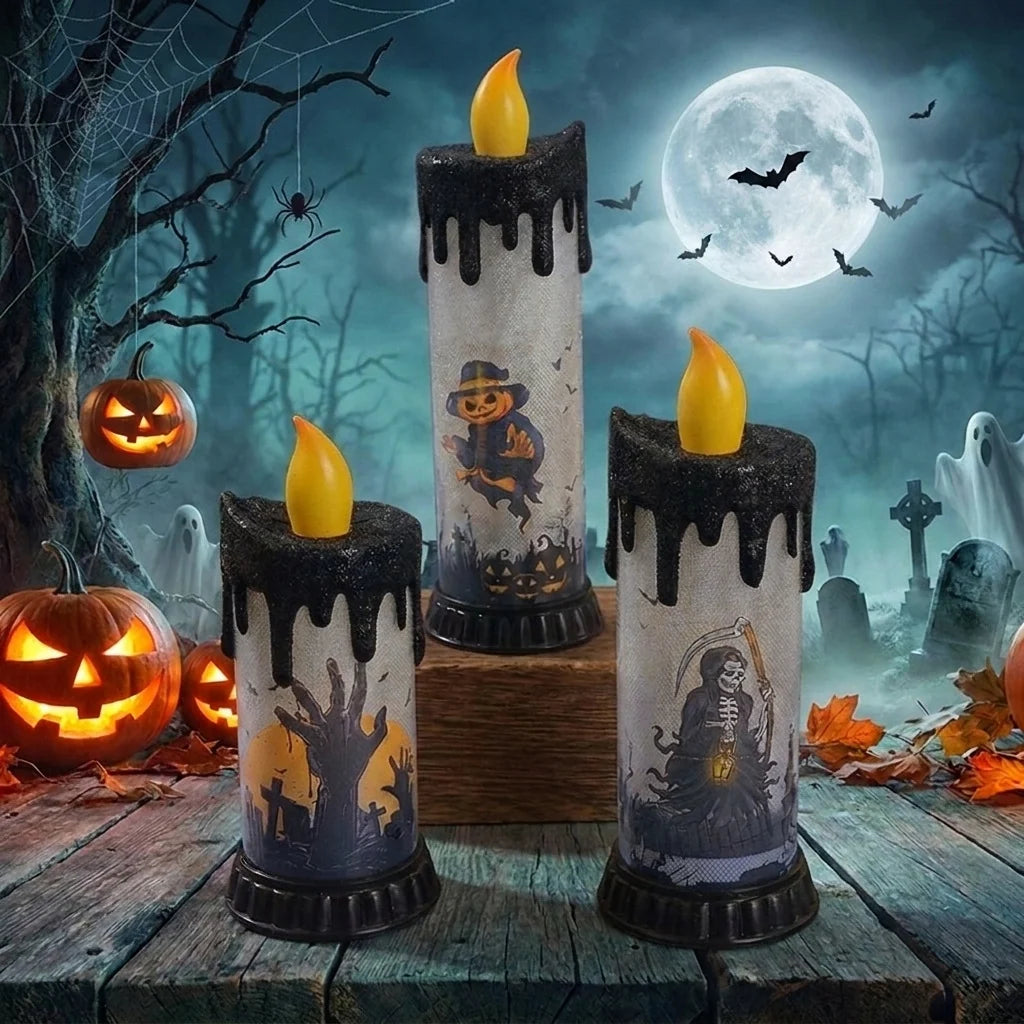 Halloween Light Spooky Figurine Flameless LED Indoor & Outdoor