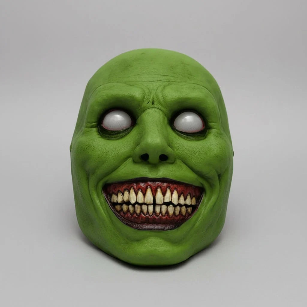 Halloween Mask Full Face Molded Latex & Elastic Strap
