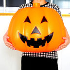 Halloween Pumpkin Carved Face Durable Indoor & Outdoor