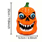 Halloween Pumpkin Decoration LED Eyes & Hidden Candy Compartment