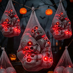 Halloween Skull Decoration Red LED Bloody Detail