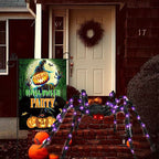 Halloween Spider Decoration Life-Size Red Eyes 100+ LED Lights