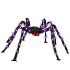 Halloween Spider Life-Size Over 100 LED Lights Weatherproof