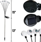 Halloween Stake Lights Solar-Powered Eyeball Design 4-Pack