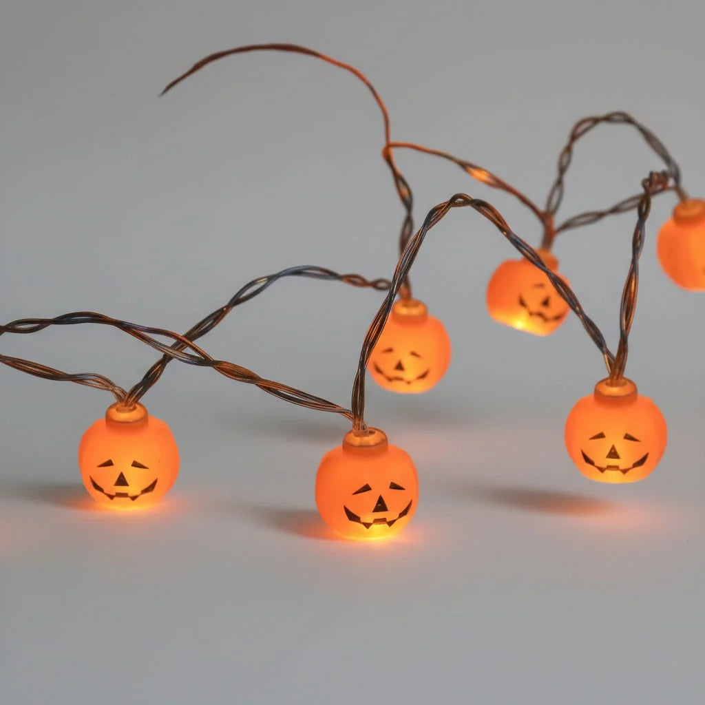 Halloween String Lights Battery-Powered LED Molded Covers